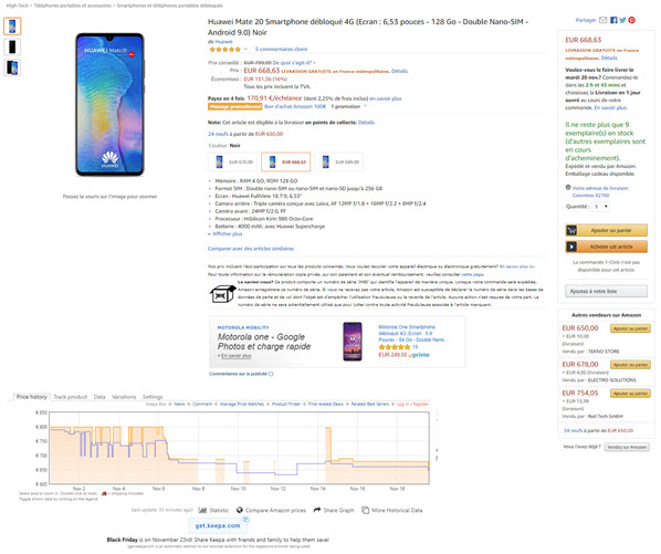 Keepa Product price tracking 